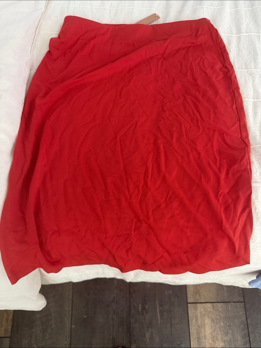 SKIMS Red Bodycon Pencil Skirt